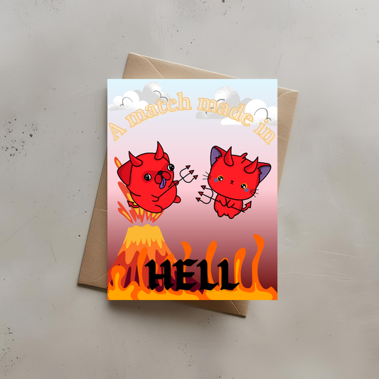 Devil Couple Card