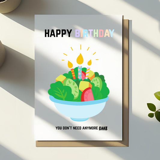 Diet Birthday Card