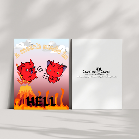 Devil Couple Card