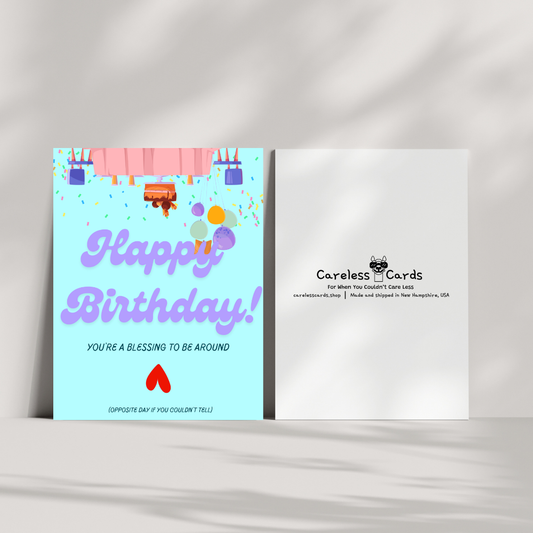 Opposite Day Birthday Card