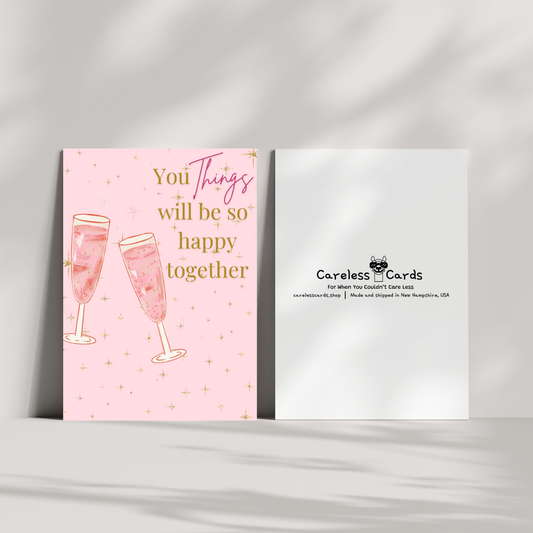 Cheeky "You things" Wedding Card