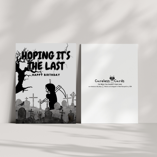 Please Die Birthday Card