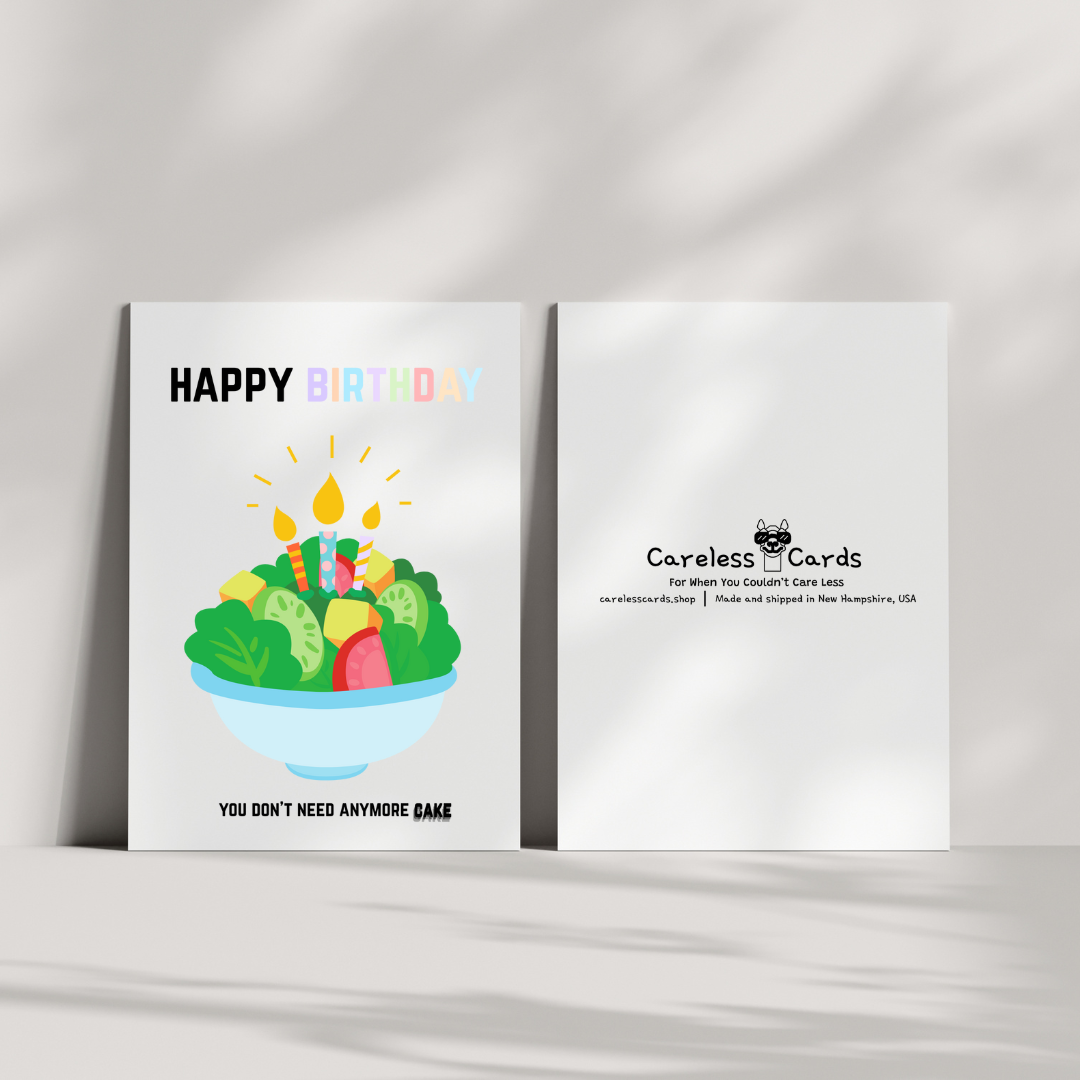 Diet Birthday Card